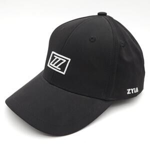 Zyia Active Snapback Black Baseball Cap Golf Running Hiking Hat Unisex Adult‎
